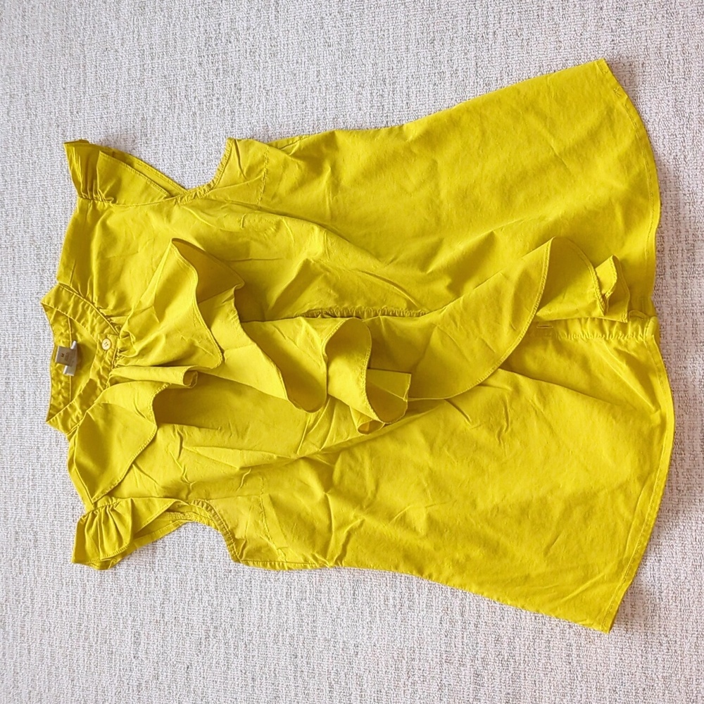Yellow Ruffle Top